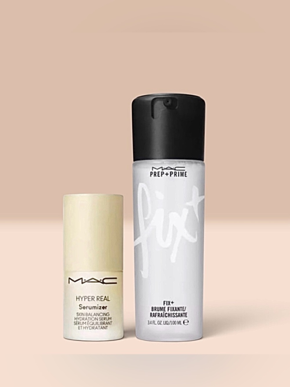 MAC Cosmetics Setting Spray and Serum-Moisturizer Hybrid Duo New.